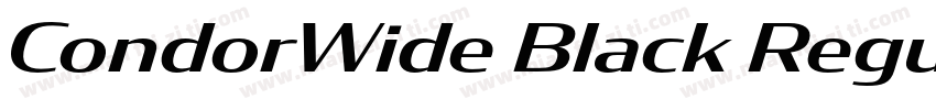 CondorWide Black Regular字体转换